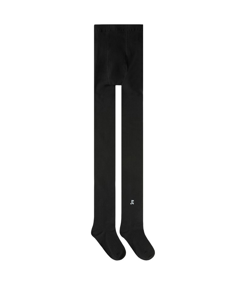 LOGO SOFT COTTON TIGHTS - BLACK