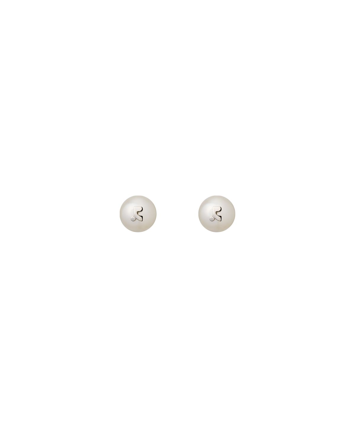 레스트앤레크레이션(REST&RECREATION) LOGO PEARL EARRING - SILVER