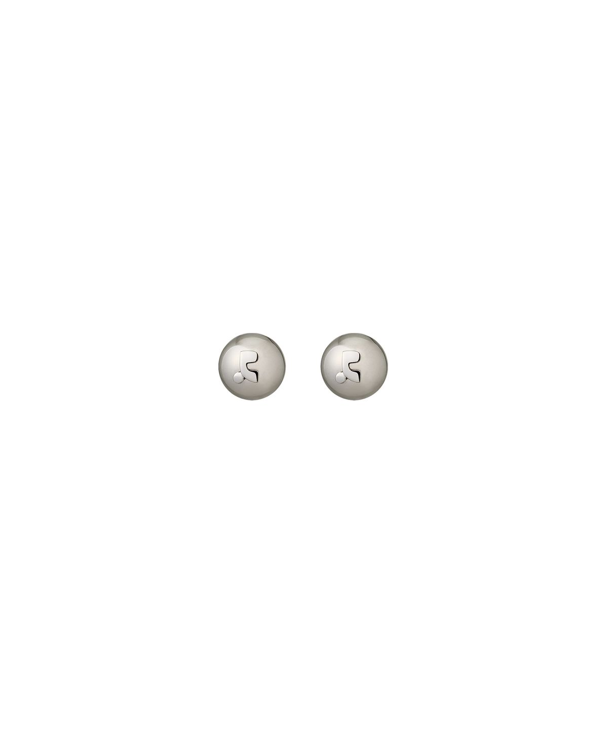 레스트앤레크레이션(REST&RECREATION) LOGO BALL EARRING - SILVER