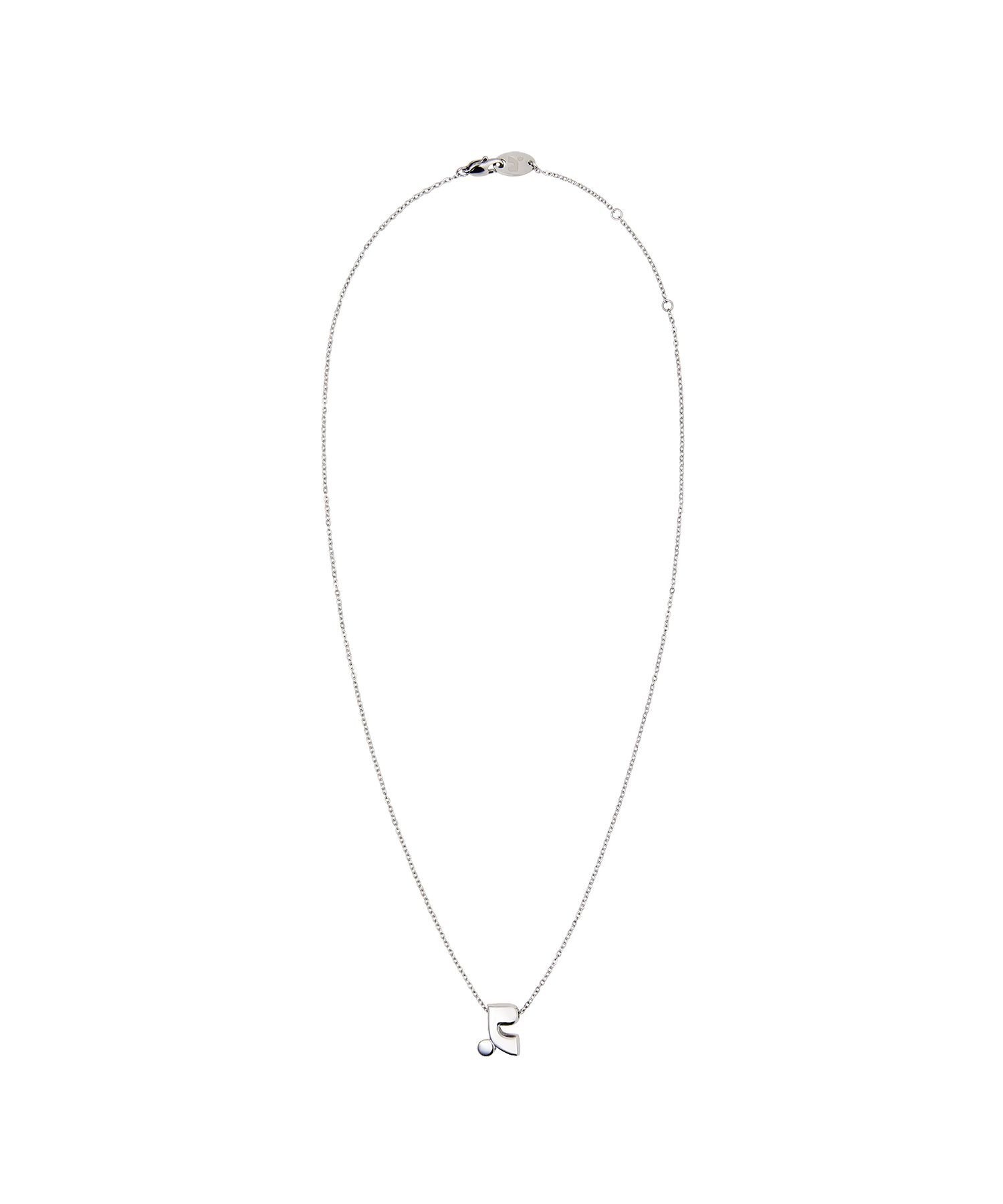 MUSINSA公式 | REST&RECREATION LOGO BOLD PENDANT NECKLACE - SILVER