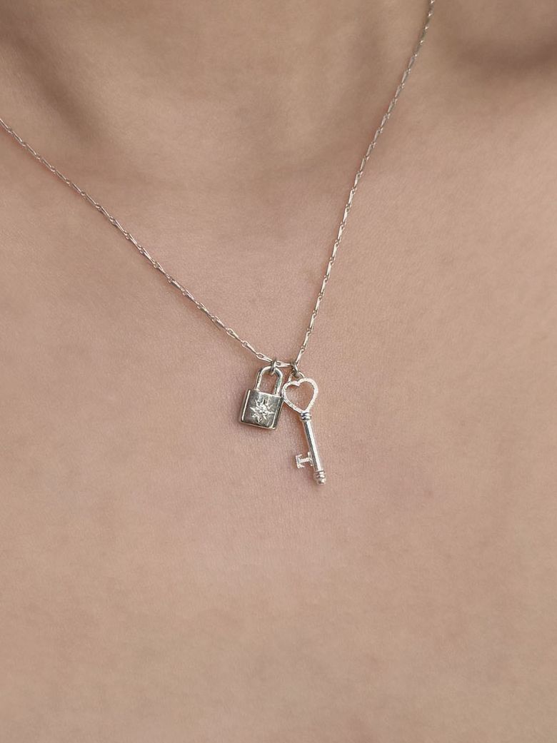 Silver925 Vintage necklace (heart  ver)