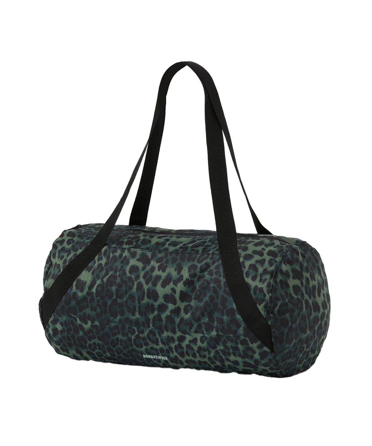 로맨티누어(ROMANTINUER) Swish Leopard Boston Bag 스위시 레오파드 보스턴백 (그린)