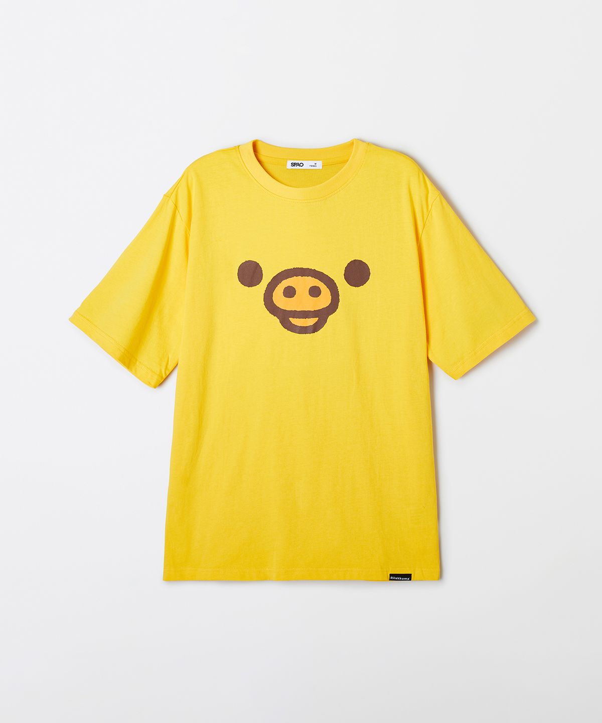 스파오(SPAO) [리락쿠마] 쿠마들의 자유시간 반팔 티셔츠(YELLOW)_SPRLF37U22