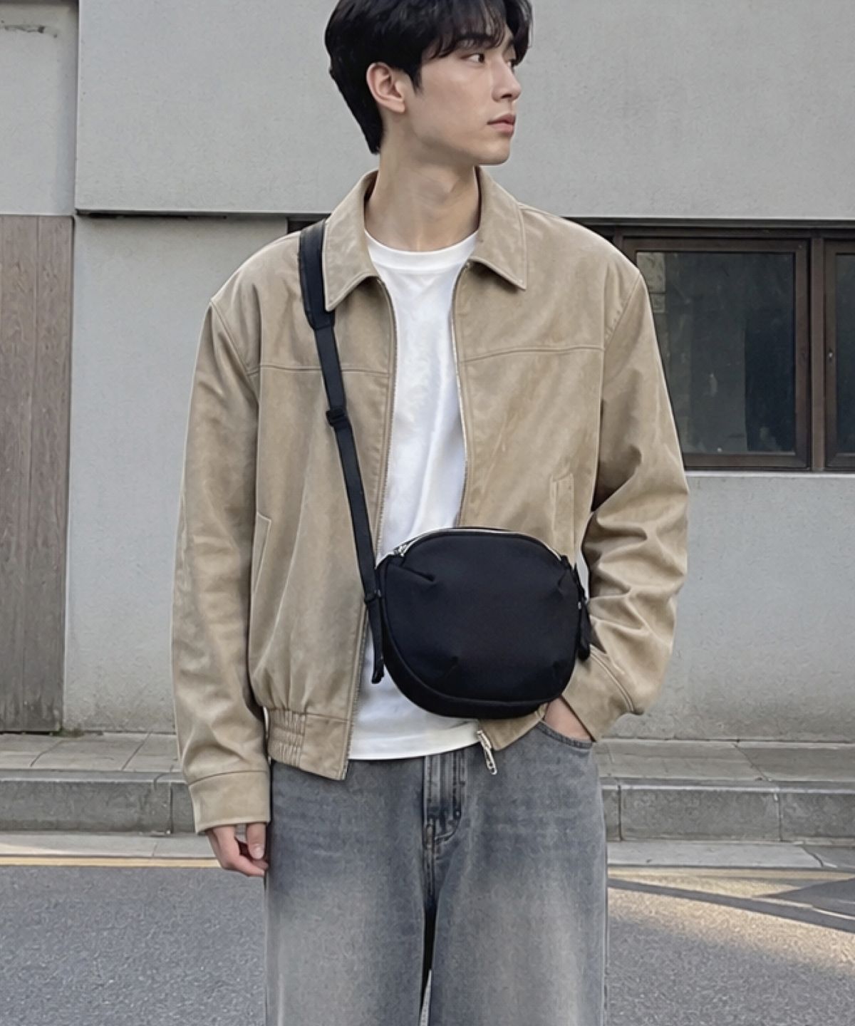 마테마틱(MATHEMATIK) 데데킨트 F19 멀티포켓 데일리 여행용 나일론 크로스백 블랙