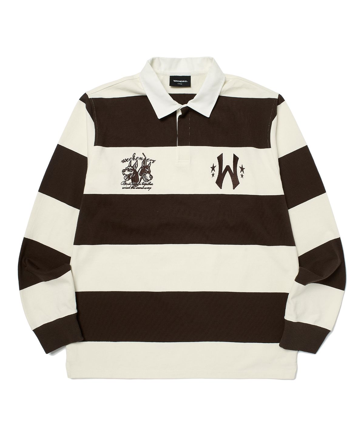 위캔더스(WKNDRS) BOUTIQUE RUGBY PIQUE (BROWN)