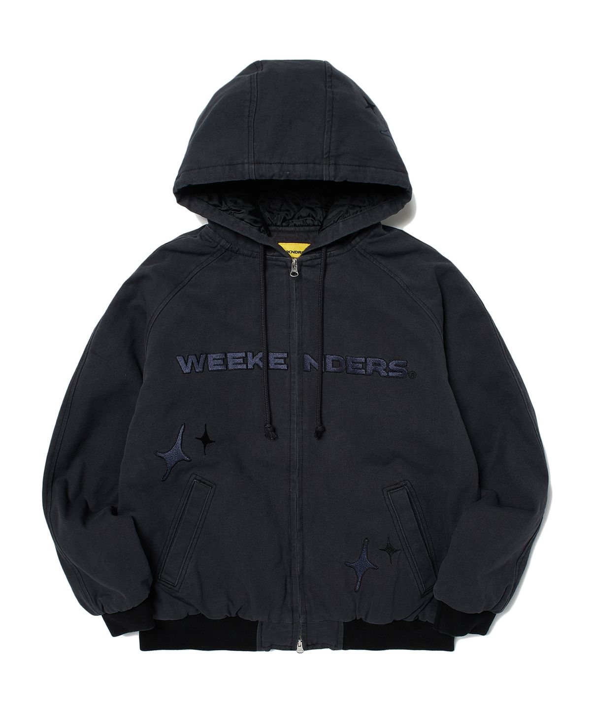 위캔더스(WKNDRS) FAIRY HOODED JK (CHARCOAL)