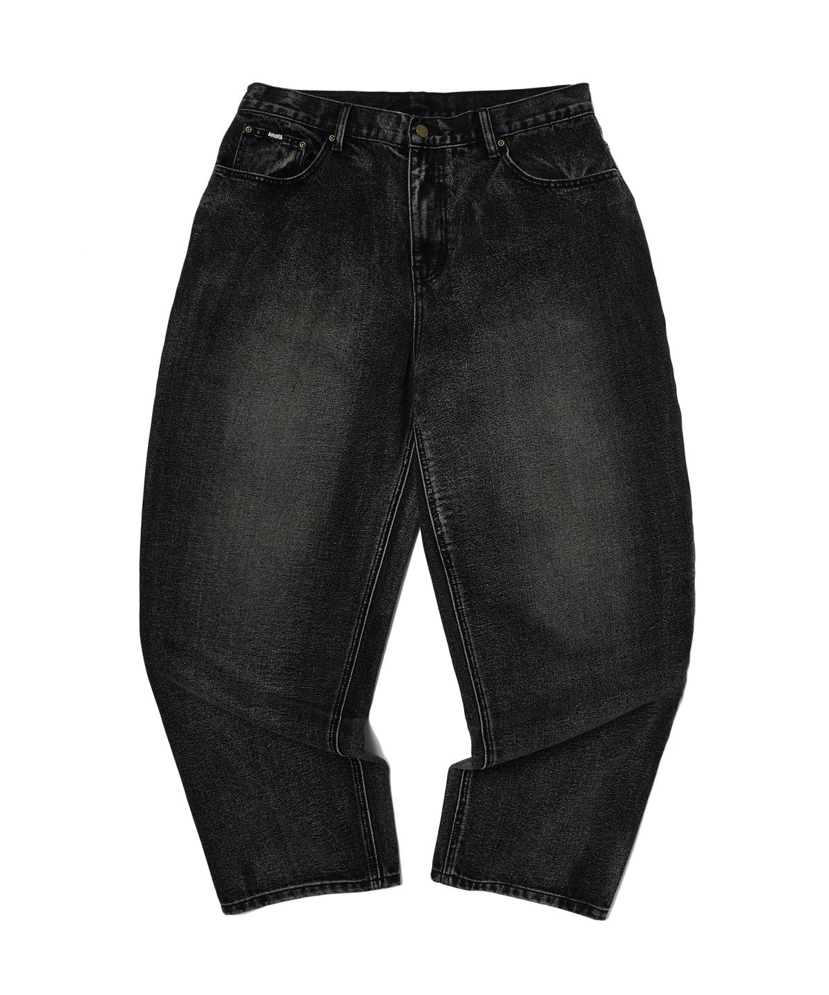 위캔더스(WKNDRS) BRUSHED DENIM PANTS (BLACK)