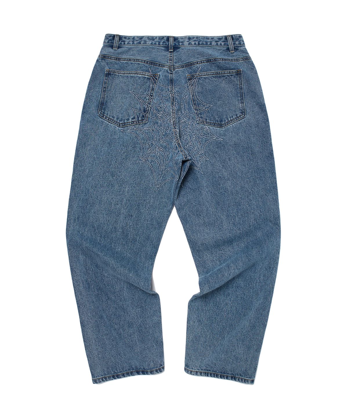 위캔더스(WKNDRS) COBWEB DENIM PANTS (DENIM)