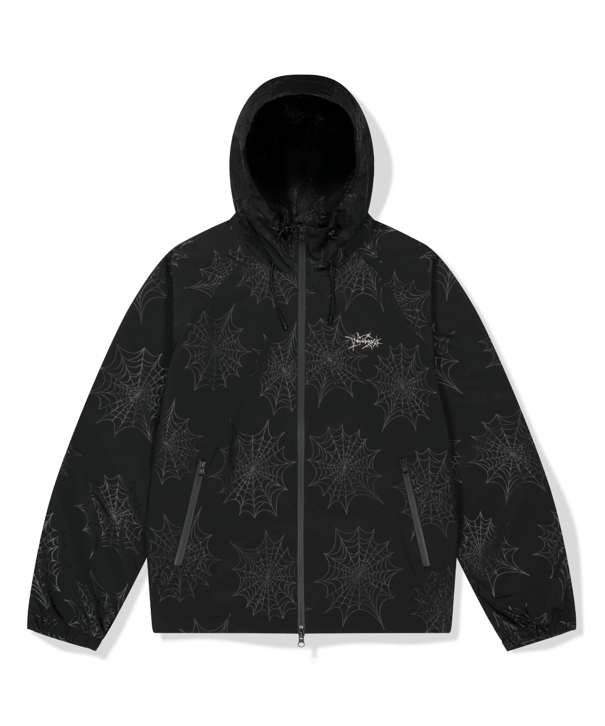 위캔더스(WKNDRS) COBWEB WINDBREAKER (BLACK)