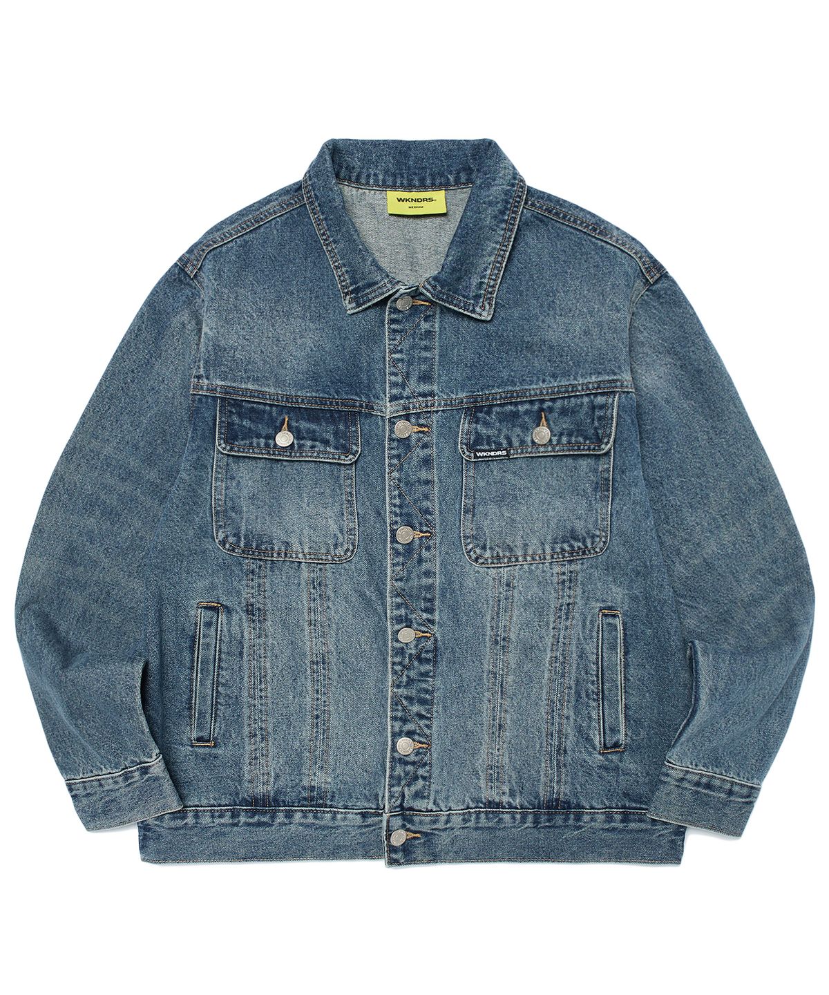 위캔더스(WKNDRS) OPEN SEAM TRUCKER JK (DENIM)