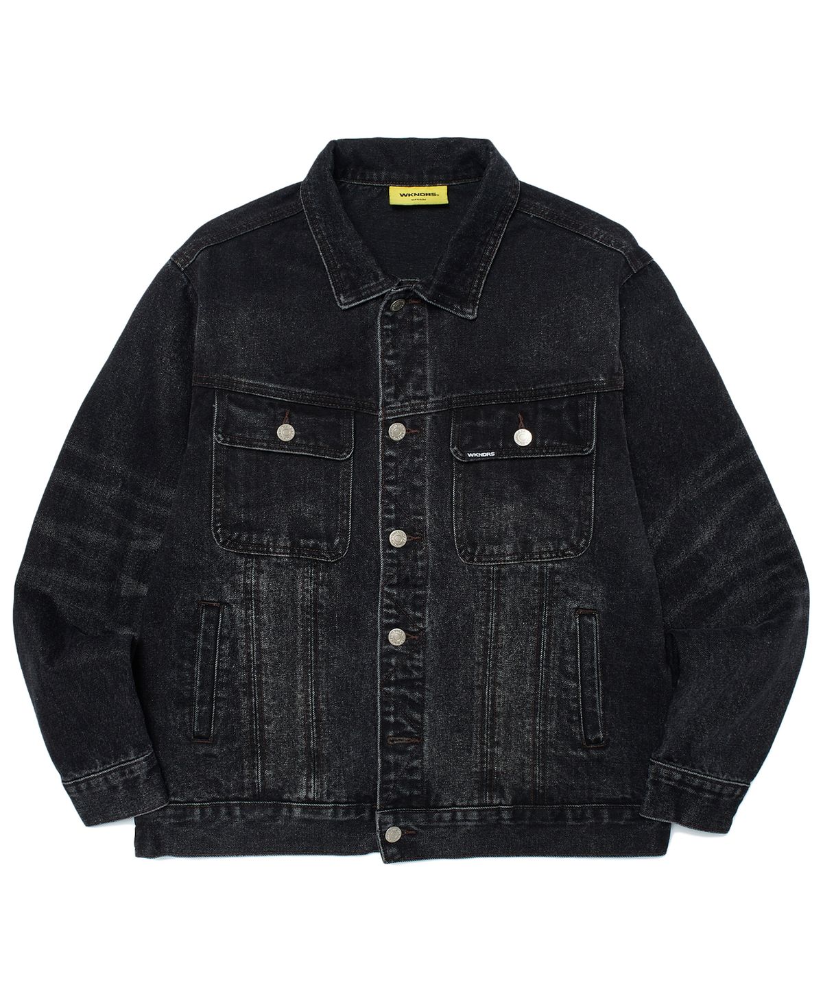 위캔더스(WKNDRS) OPEN SEAM TRUCKER JK (BLACK)