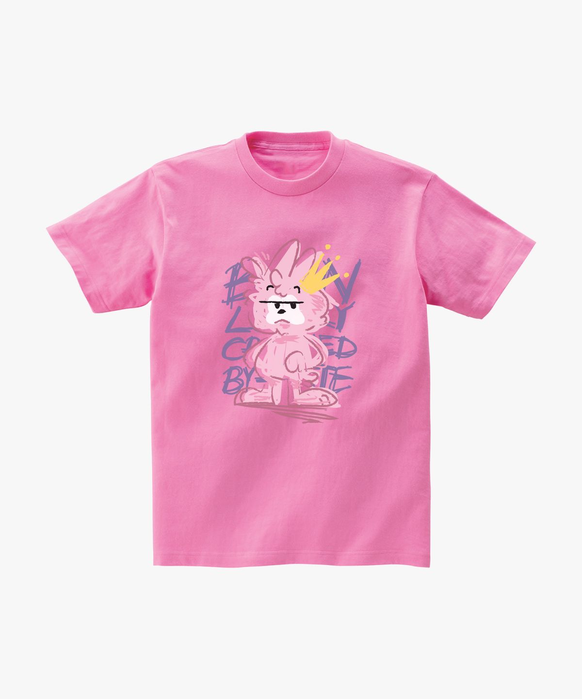 티저트(TEESSERT) 그래피티 티빗 면 반팔티셔츠 [PINK]