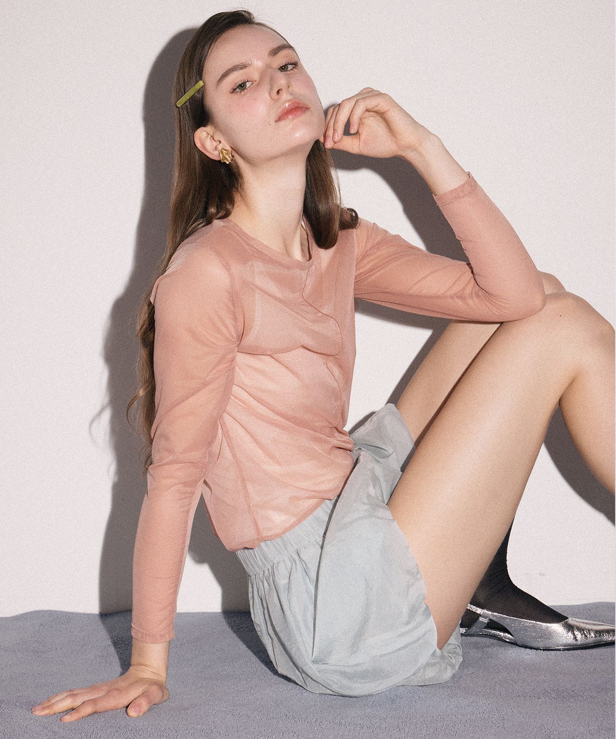 멜리앤로즈(MELLY&ROSE) 로즈 시스루 롱슬리브 SET(304788)