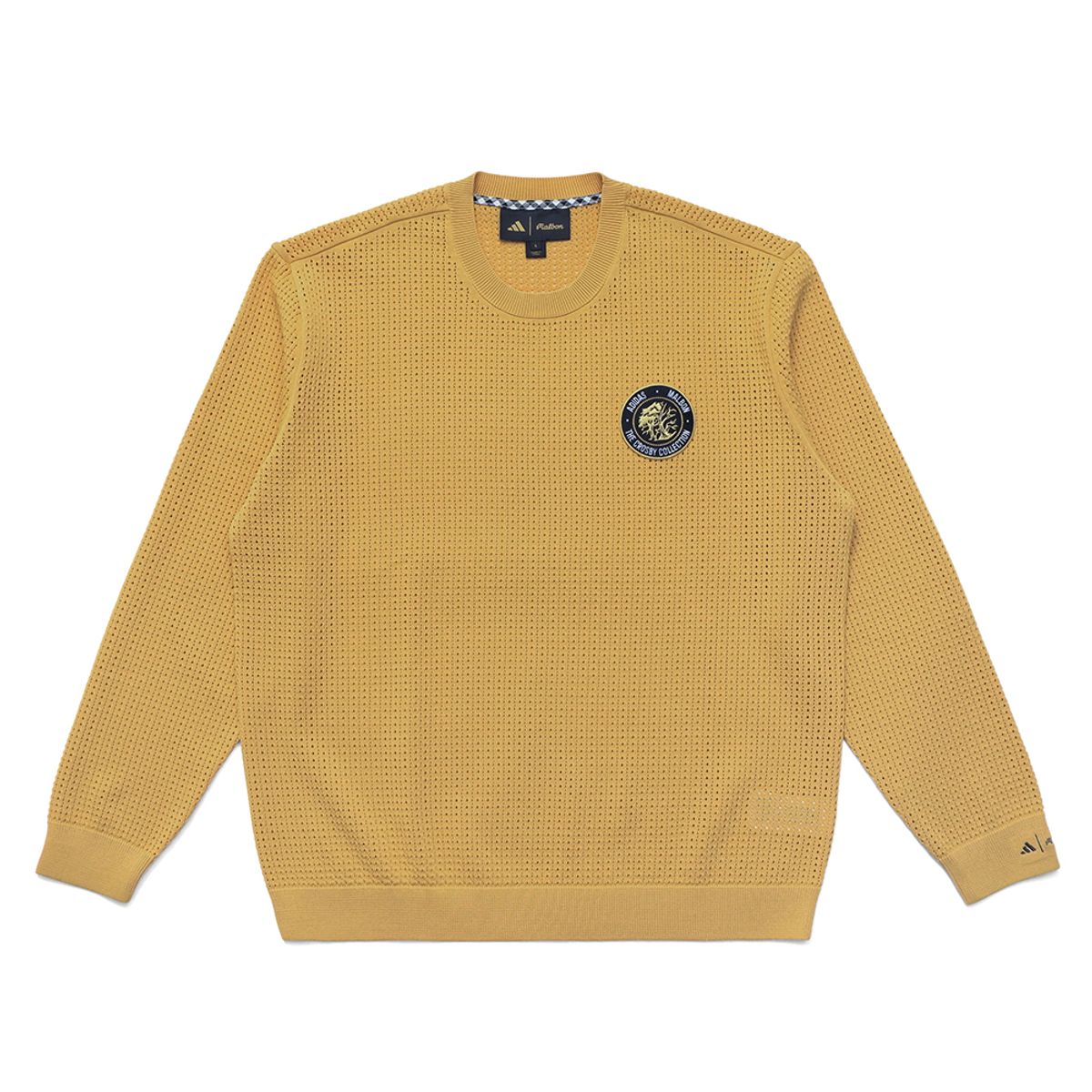 말본 골프(MALBON GOLF) [MALBONXADIDAS] 크루넥 스웻 티셔츠 BEIGE (MAN)