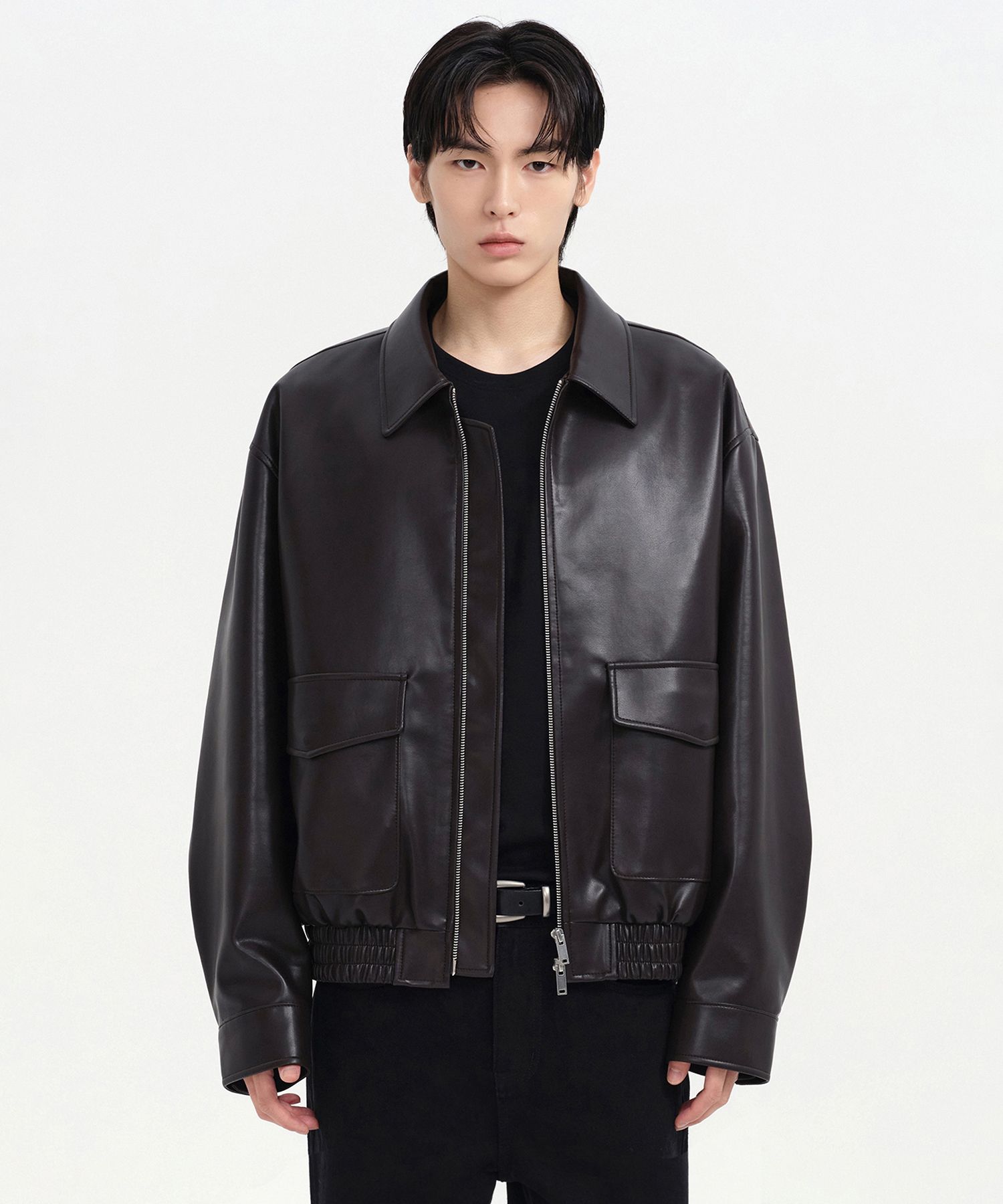 leather jacket | No.1 K-fashion Store MUSINSA