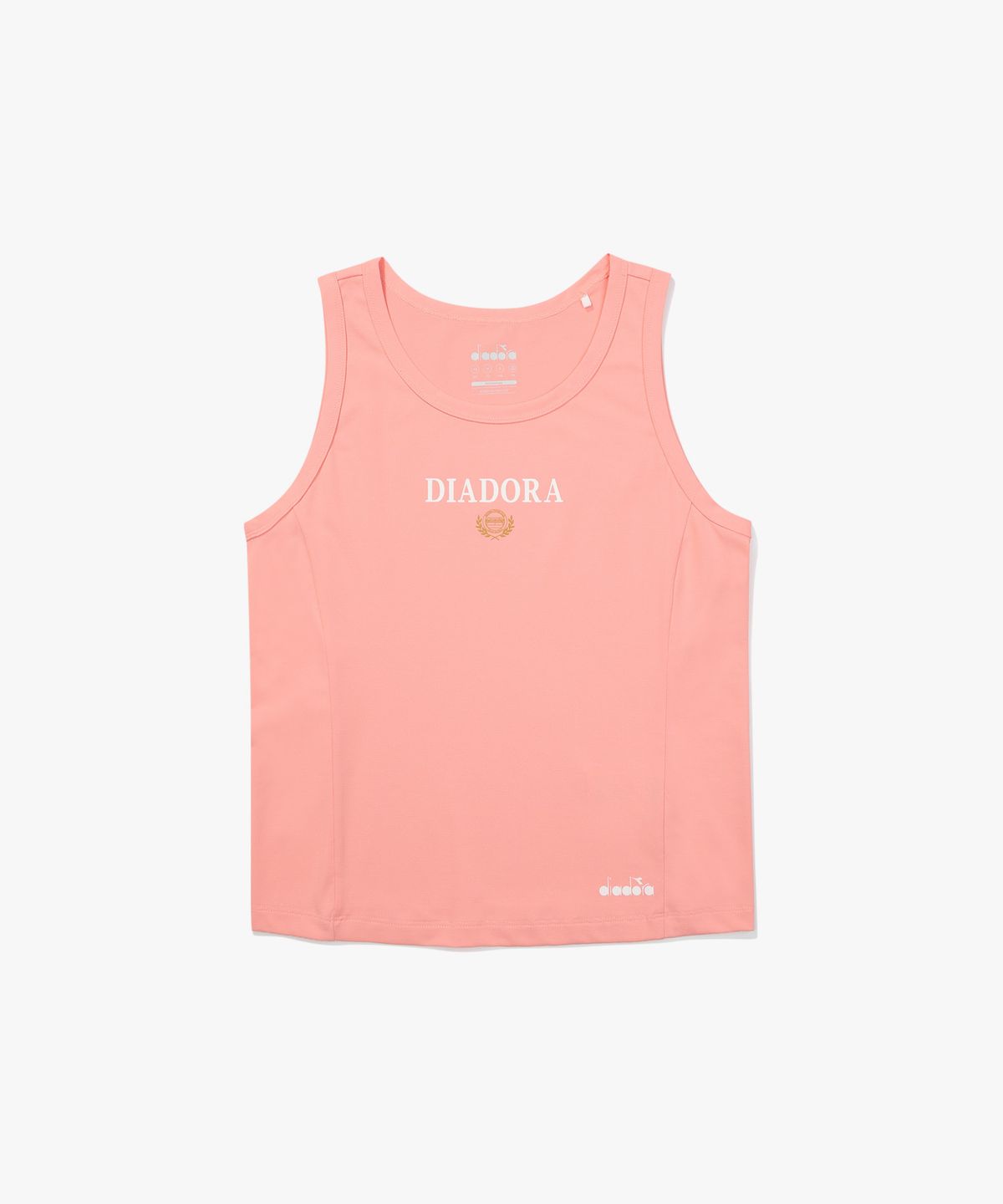 디아도라(diadora) 라운드넥 슬리브리스 우먼 CORAL