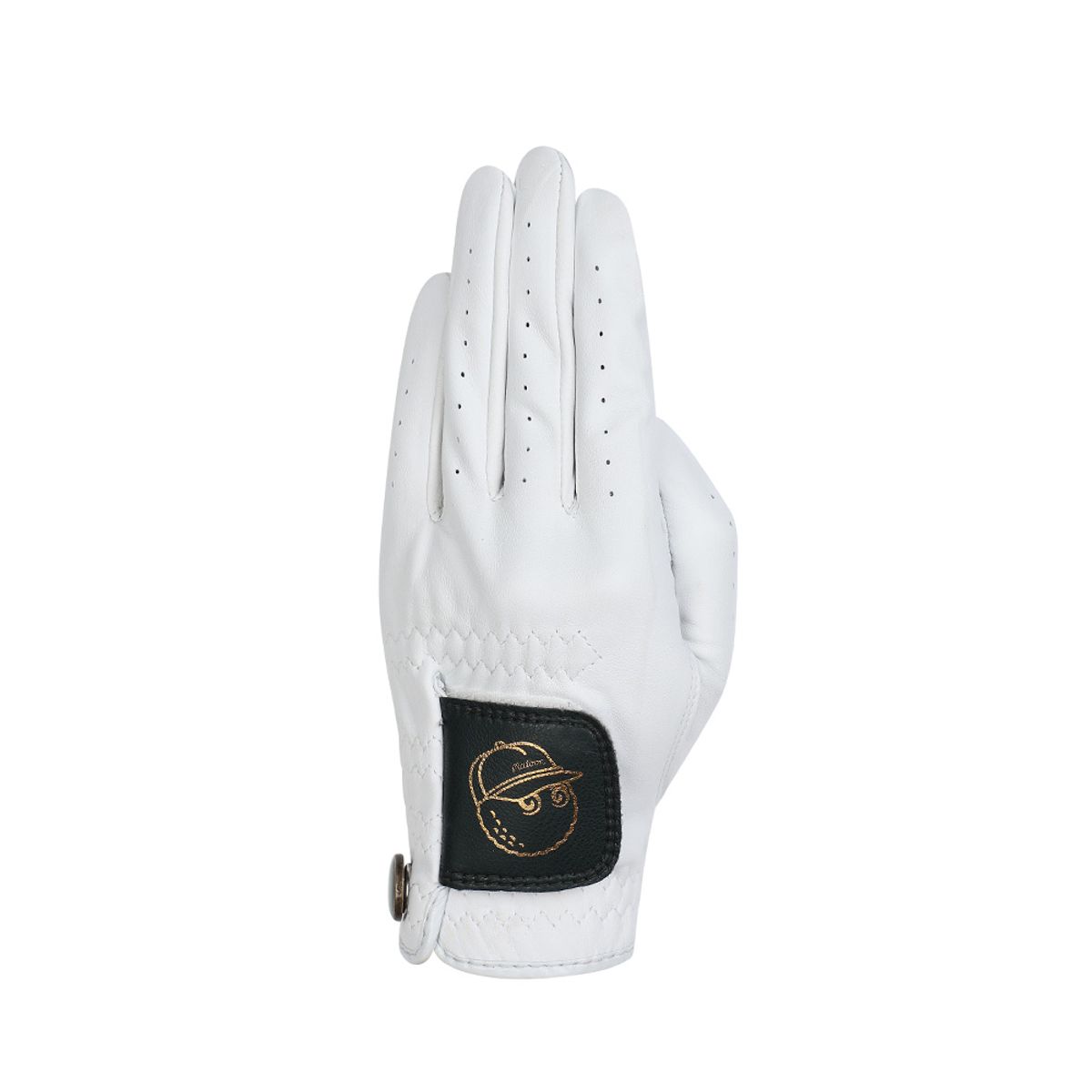 말본 골프(MALBON GOLF) 공용 스냅형 볼마커 왼손장갑 WHITE