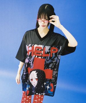 헬프 미 사틴 탑 - 블랙