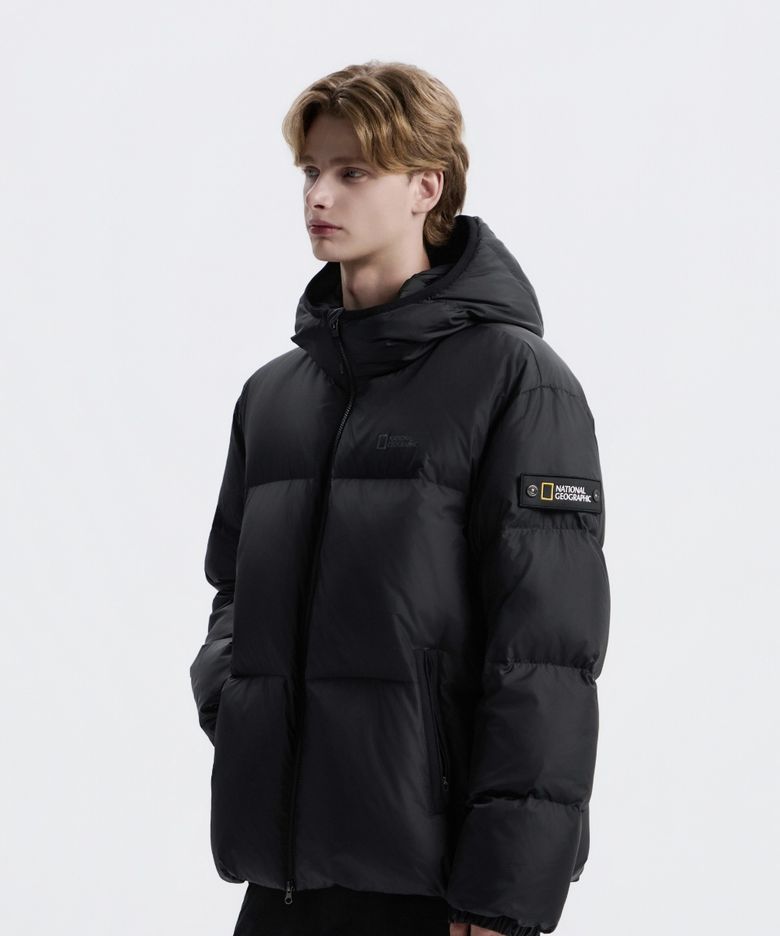 N254UDW971 나나패딩 후디 구스다운 점퍼 BLACK