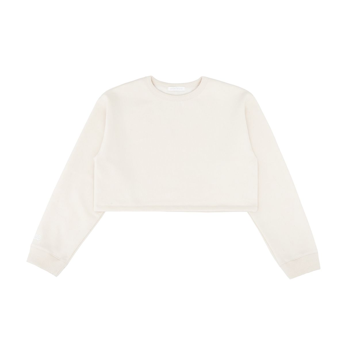 피브비(PIV’VEE) [기모 원단] ee Logo Cropped Sweatshirt