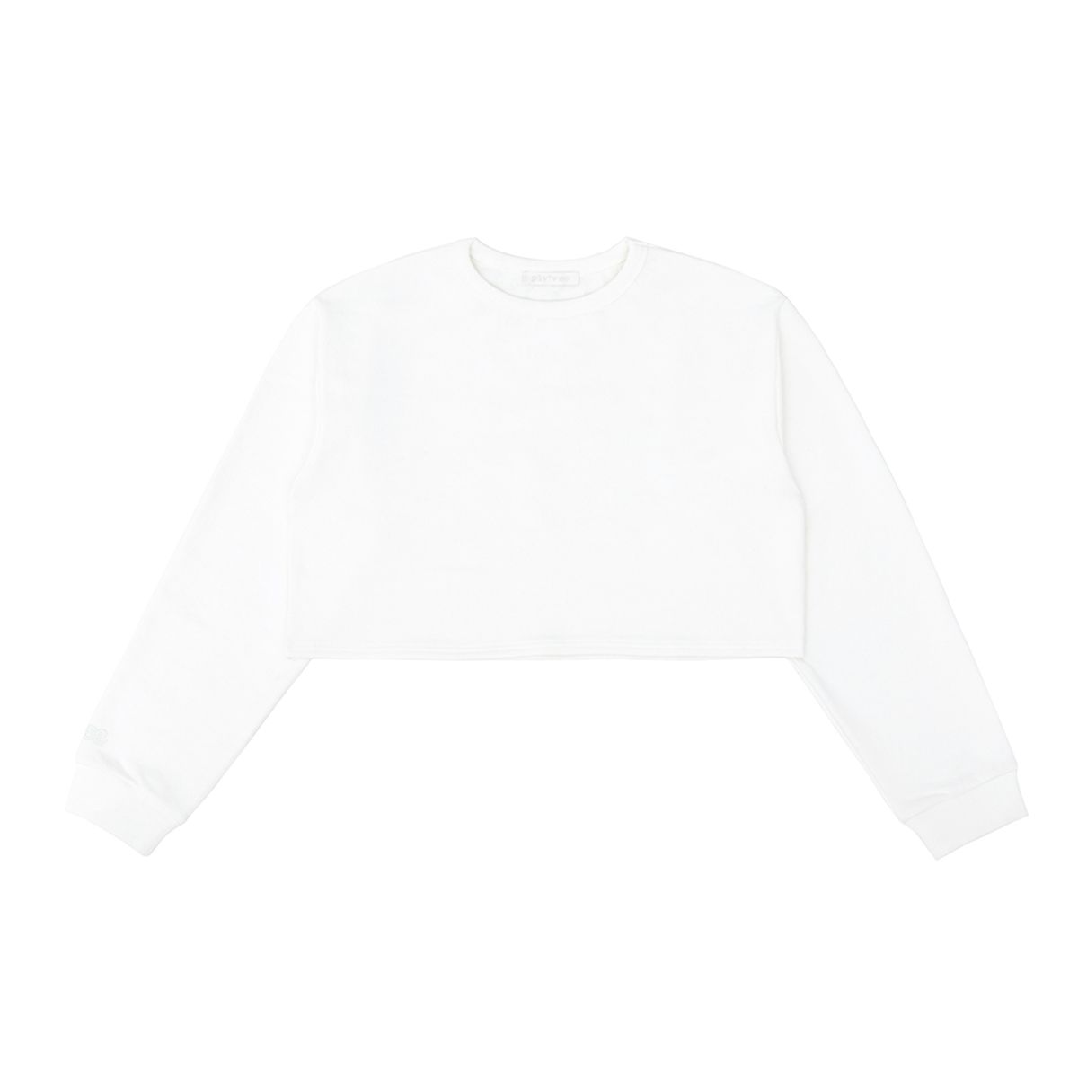 피브비(PIV’VEE) [기모 원단] ee Logo Cropped Sweatshirt