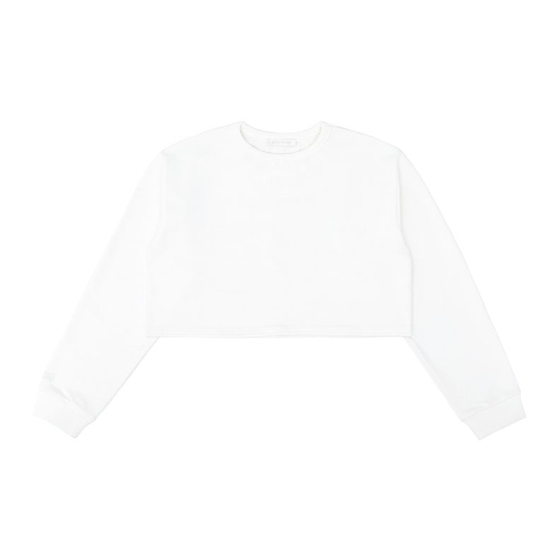 [기모 원단] ee Logo Cropped Sweatshirt