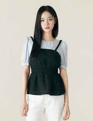 뷔스티에 매칭 블라우스_RMBLF38R11