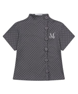 미뉴잇 버튼 미니 도트 반팔 가디건 (2컬러)