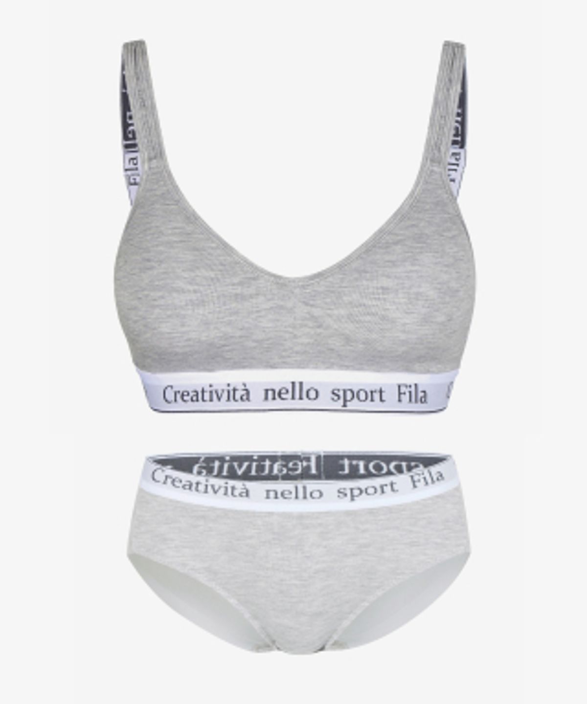 휠라언더웨어(FILA UNDERWEAR) 아웃핏 파스텔 벨로  브라탑 팬티 세트 v2  (FI4BAH1450FLML)