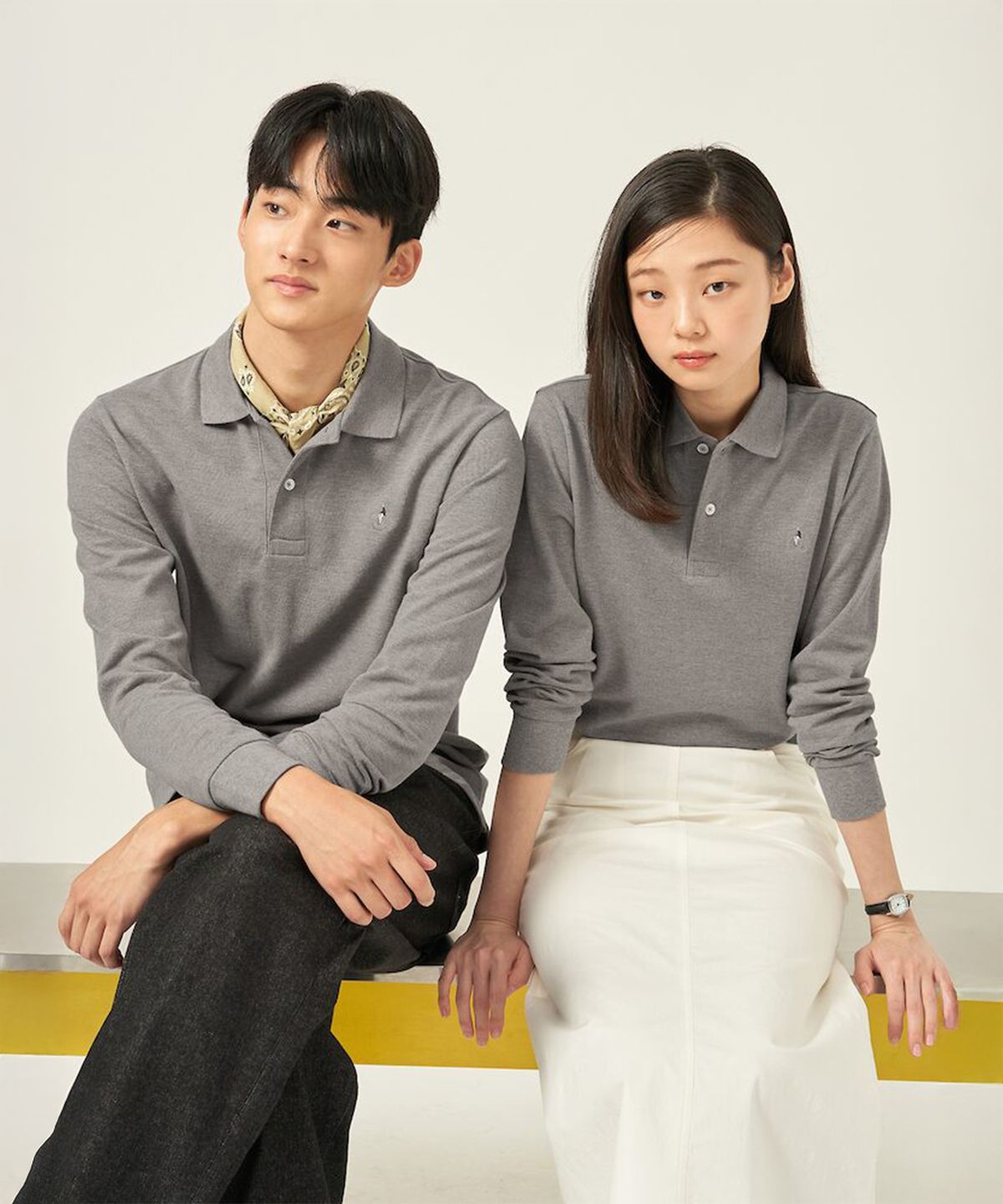 빈폴 멘(BEANPOLE MEN) [Essential] 남녀공용 수피마코튼 피케 티셔츠  올리브