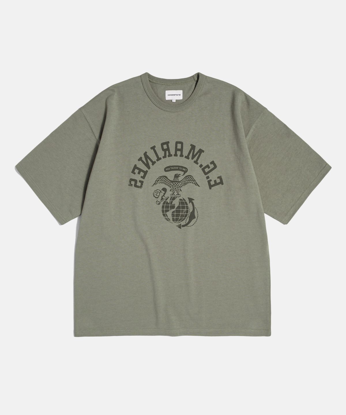 에스피오나지(ESPIONAGE) Travis Marines Heavyweight Tee Stone