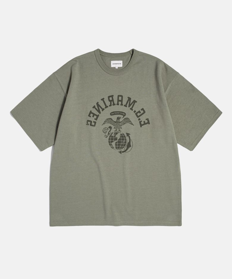 Travis Marines Heavyweight Tee Stone
