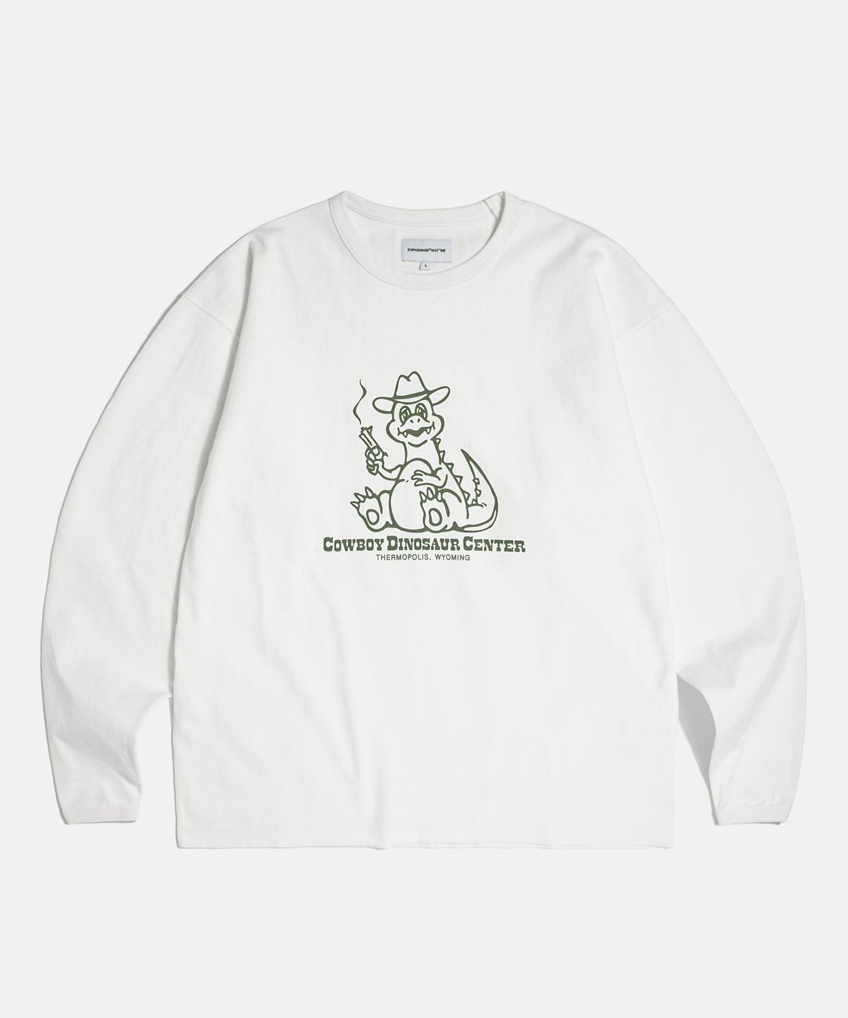 에스피오나지(ESPIONAGE) CDC Mascot Heavyweight L/S Tee Off White