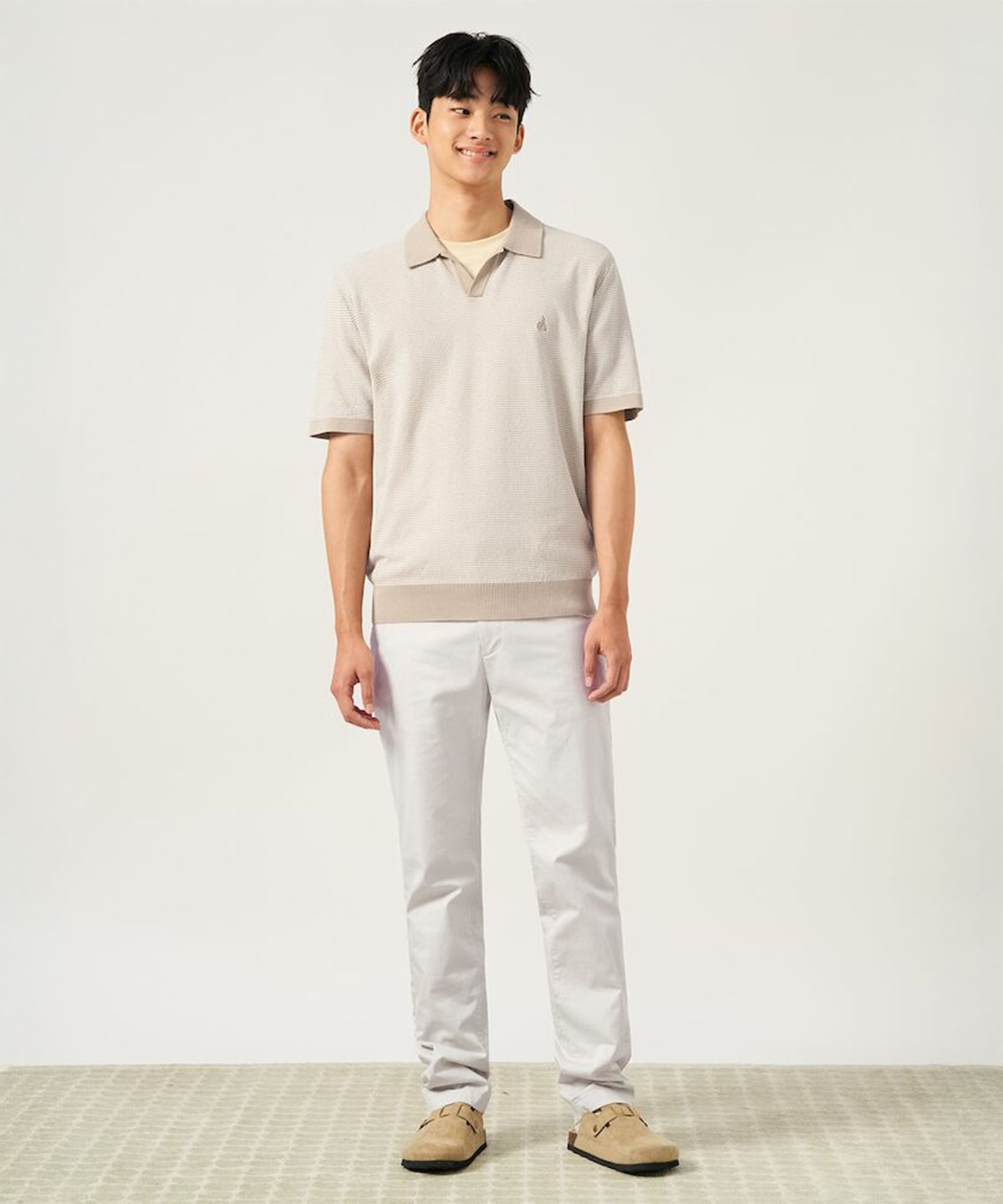 빈폴 멘(BEANPOLE MEN) [Essential] 치노 스탠다드핏 팬츠  아이보리