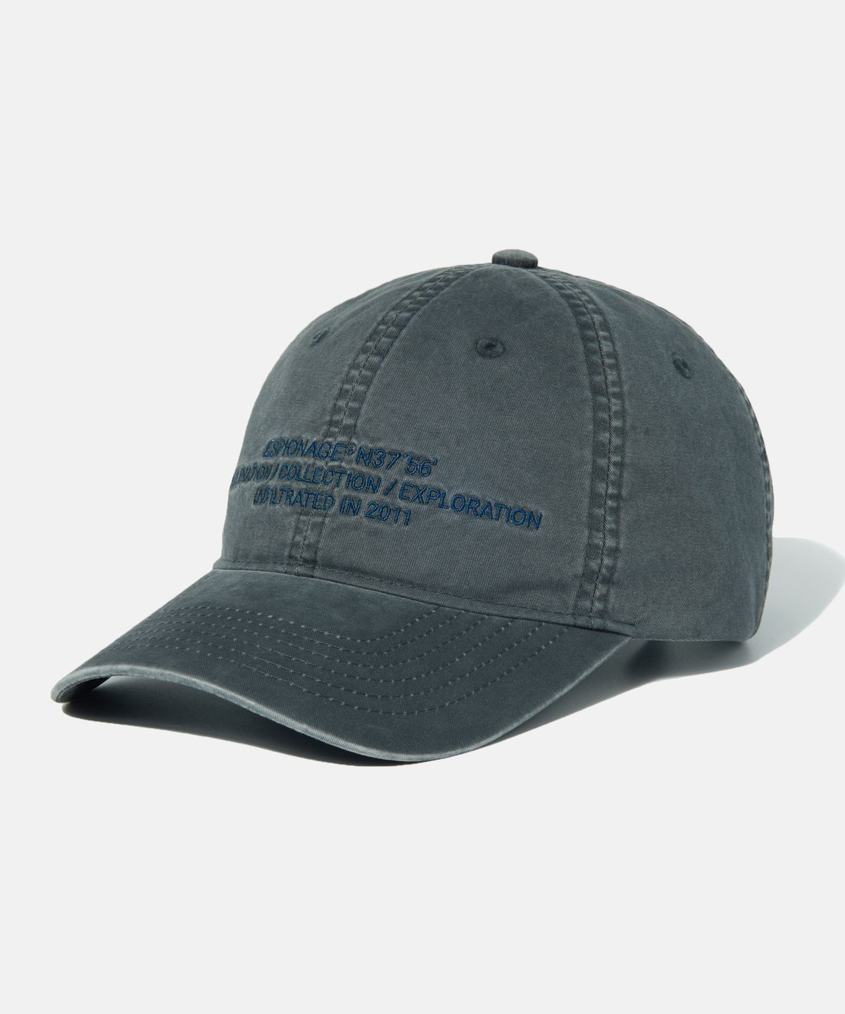 에스피오나지(ESPIONAGE) OCE Logo Vintage Cap Steel Grey