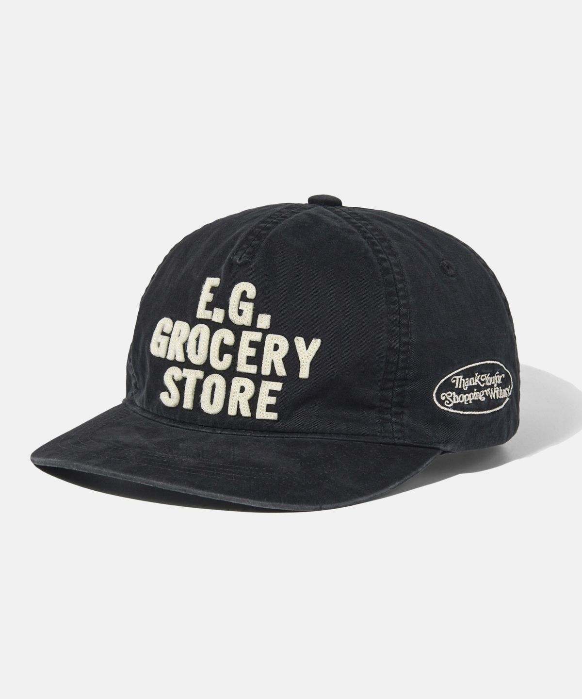 에스피오나지(ESPIONAGE) Grocery 5Panel Vintage Cap Black
