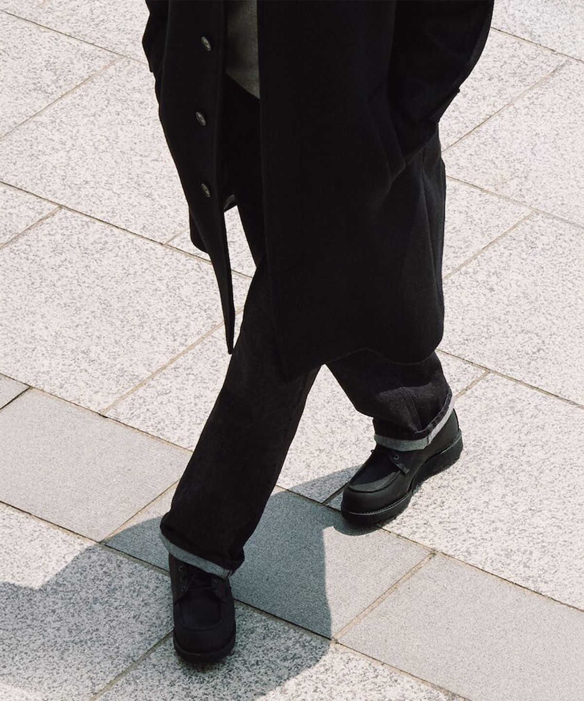 빈폴 멘(BEANPOLE MEN) 와이드 데님 팬츠  블랙