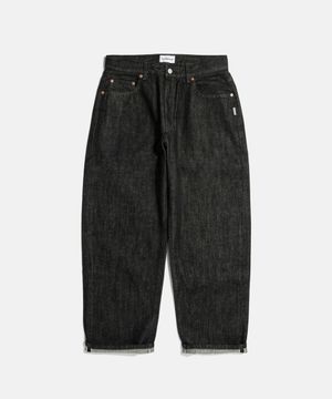Selvedge Relaxed Denim Pants Black