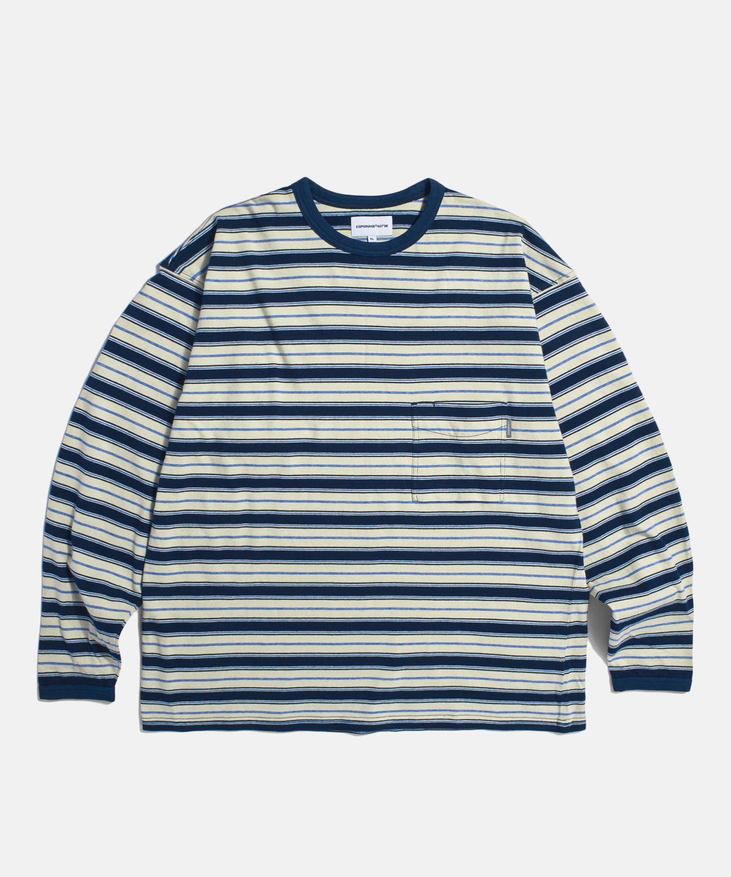 L/S BORDER T-SHIRTS NAVY × WHITE ennoy MUSINSA | ESPIONAGE Multi 