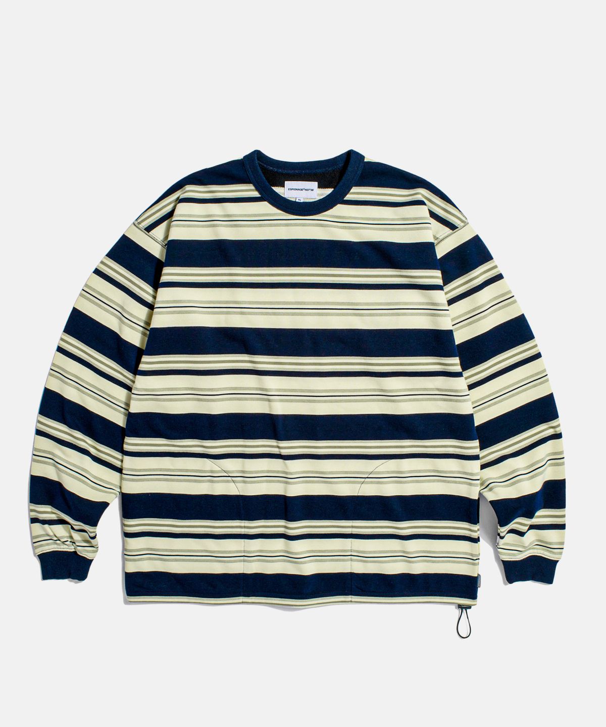 에스피오나지(ESPIONAGE) Lightweight Border Sweatshirt Navy
