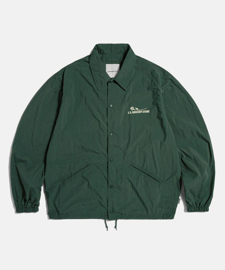 Grocery Store Staff Coach Jacket Dark Green