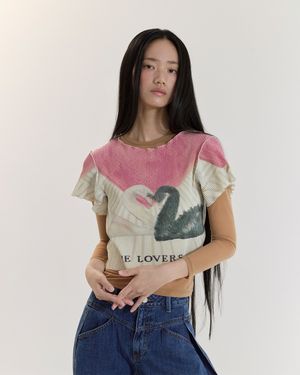 PLEATS PRINT TOP(ETC)