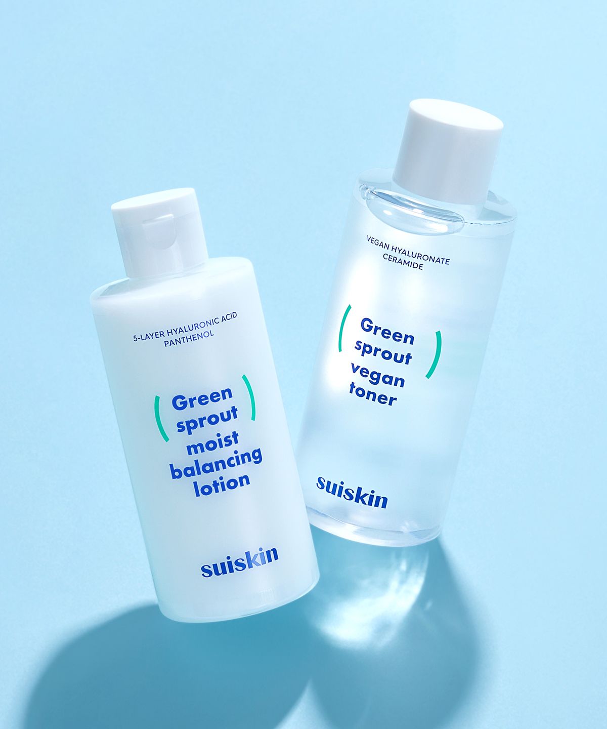 수이스킨(SUISKIN) 어린 새싹 클린 토너 200ml + 로션 210ml