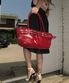 mini belted boat bag (chilli red)