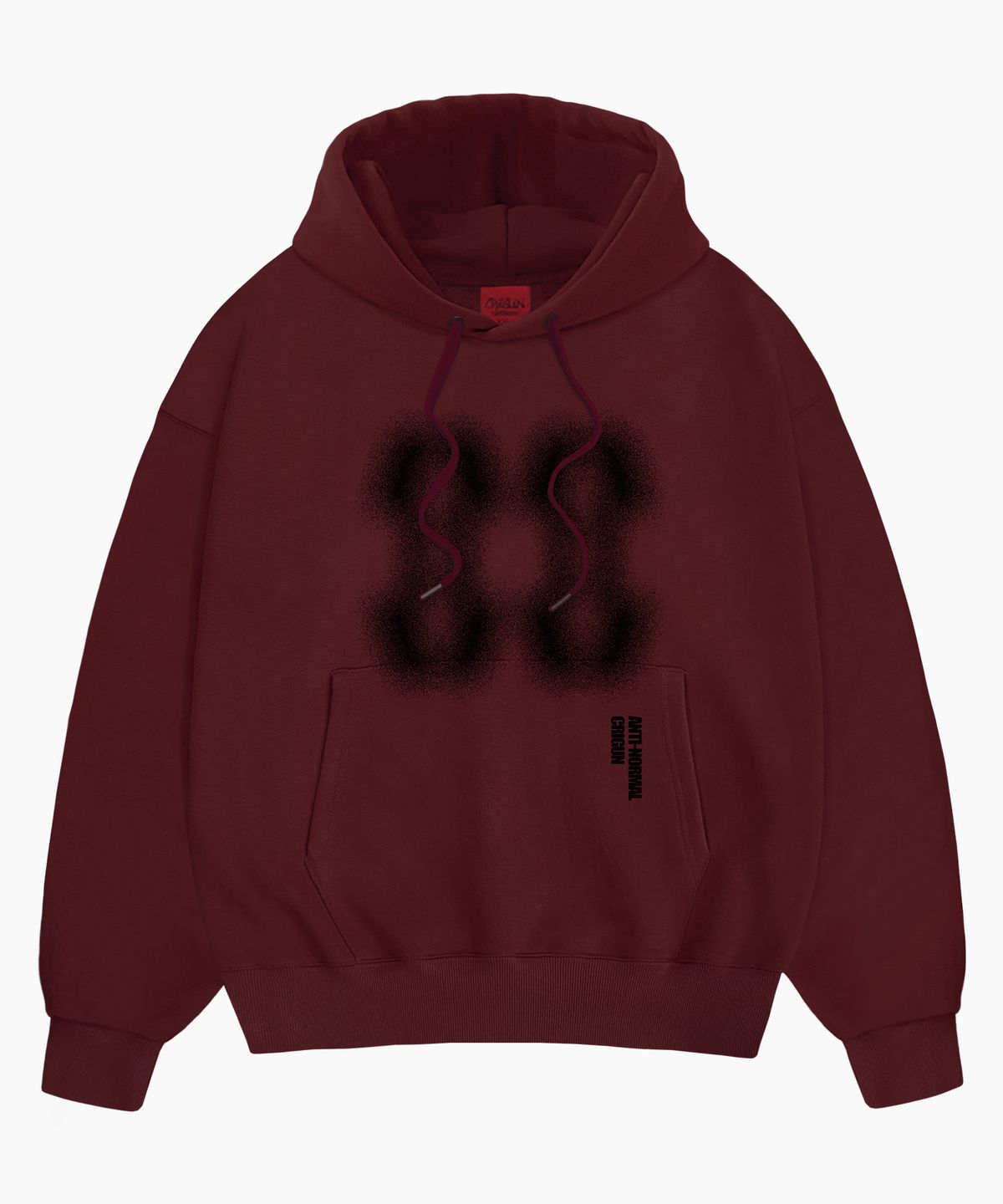 크리건(CRIGUN) Effect Graphics 후드티 BURGUNDY