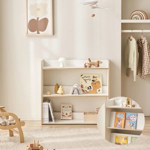 키디즈 800 3단 2way 교구장 E0등급 어린이 전면책장