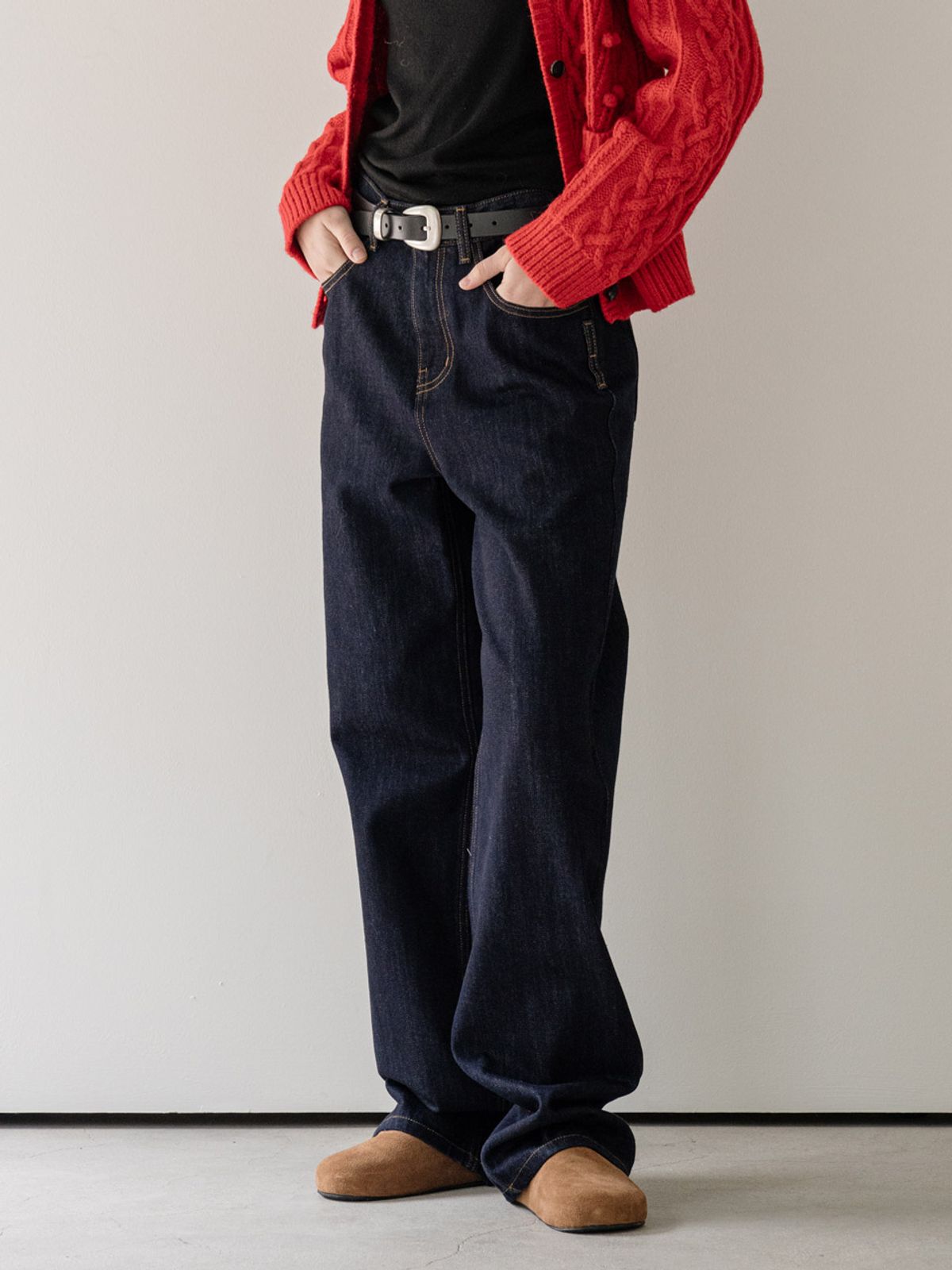 클루니(CLUNY) KAIHARA japan fabric denim pants - indigo