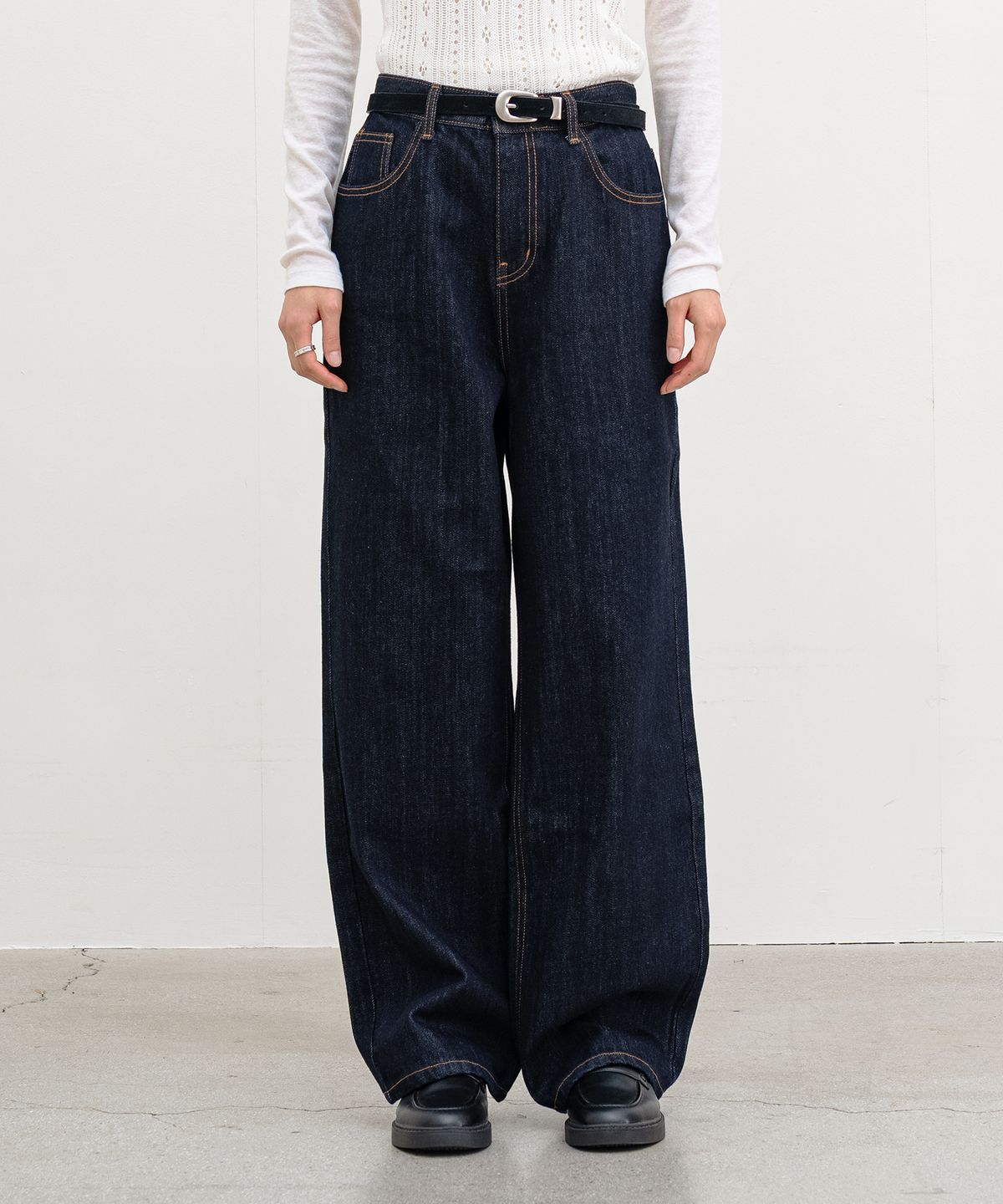 클루니(CLUNY) KAIHARA Japan Fabric Denim Pants - Indigo