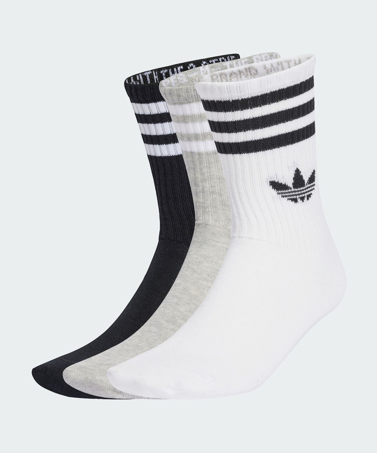아디다스(ADIDAS) 3-스트라이프 크루 삭스 3켤레 JV7403
