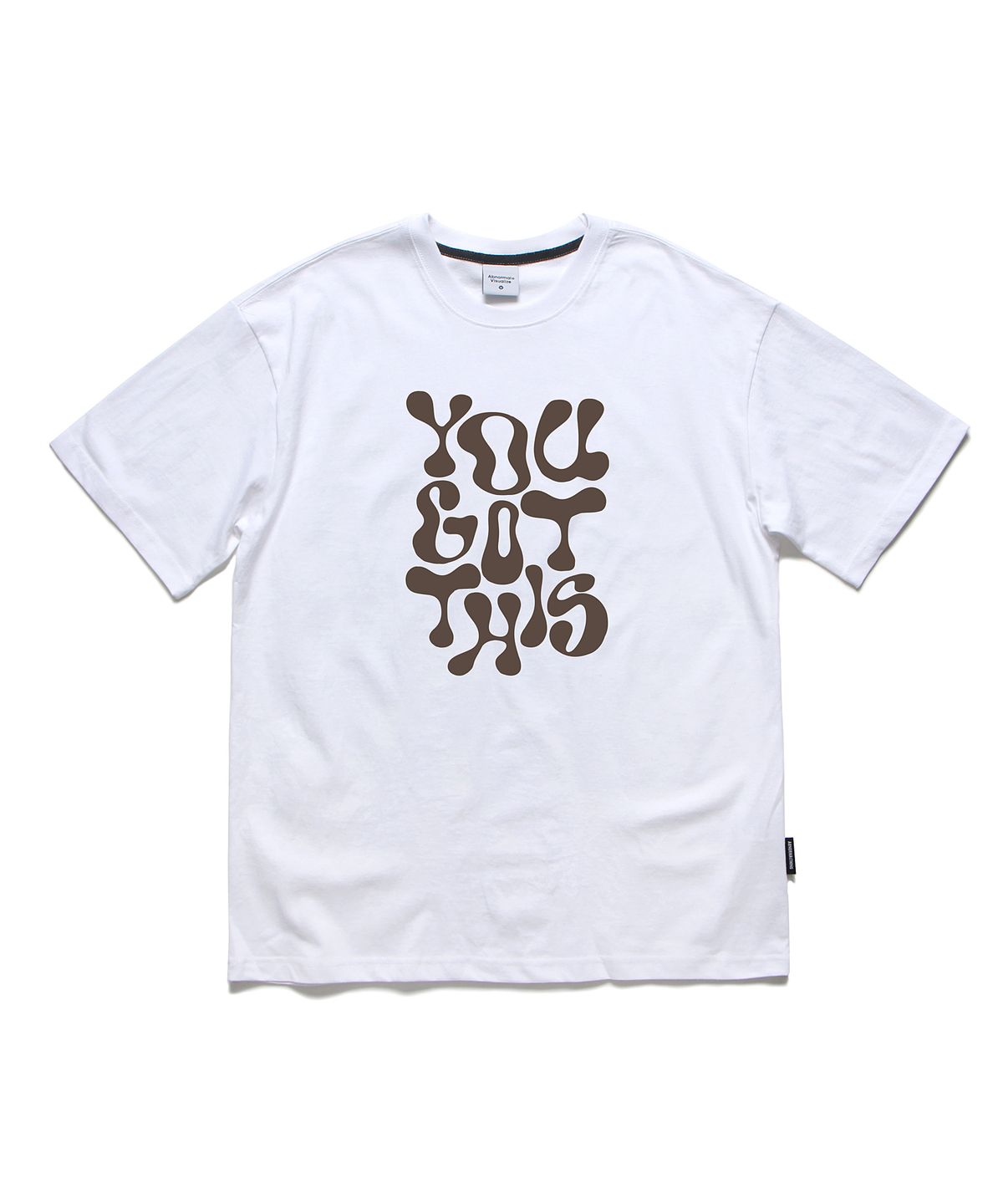 앱놀머씽(ABNORMALTHING) YGT 오버핏 티셔츠 화이트 (YGT T-SHIRT WHITE)